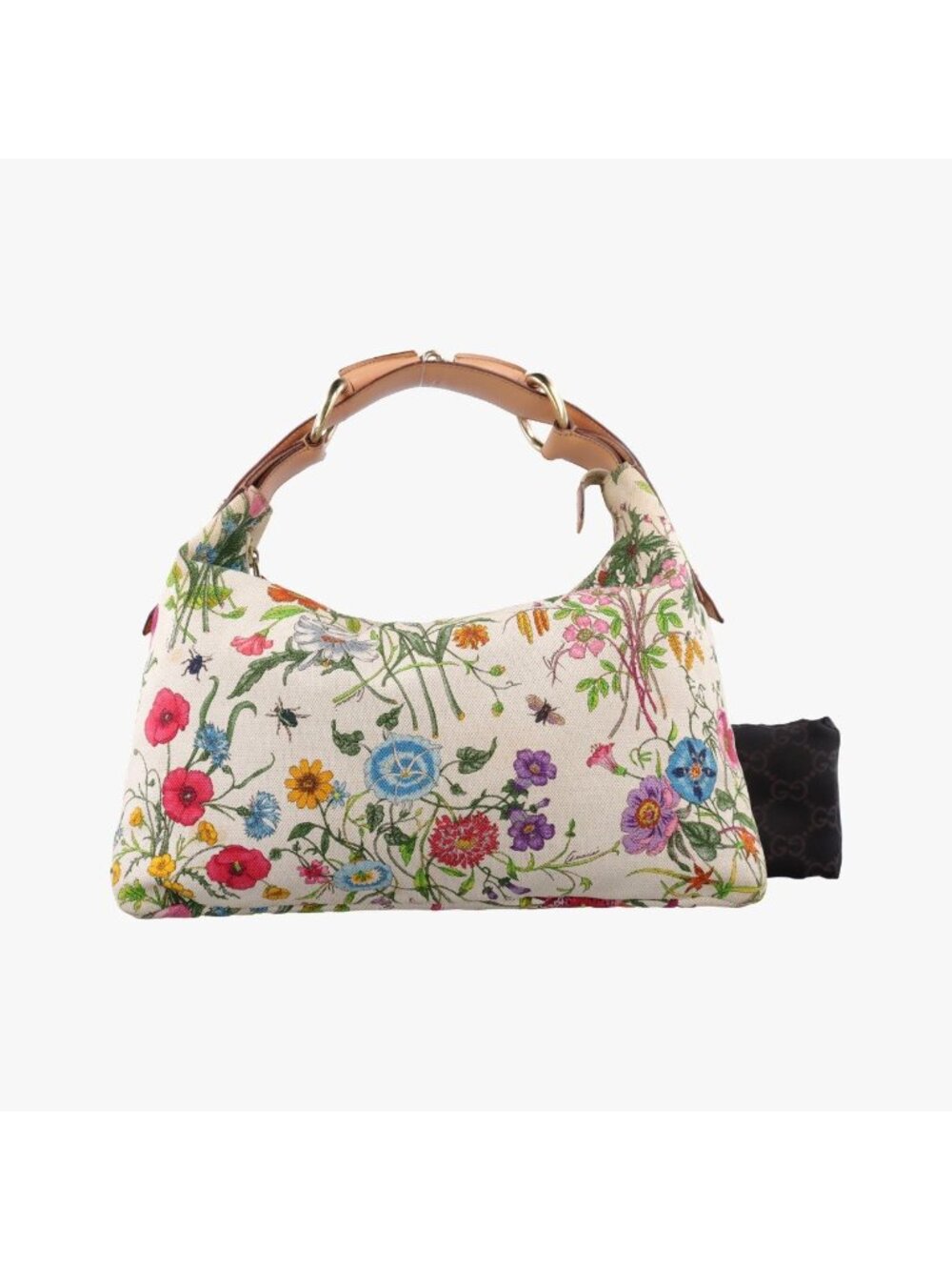 Gucci Horsebit White Multicolor Canvas Leather